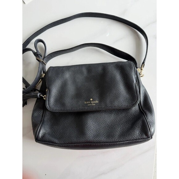 kate spade new york Handbags - Kate Spade Chester Street Black Pebbled Leather Crossbody bag Satchel Tassel